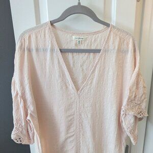 Maxi Studio Pink Women's Blouse Size LARGE